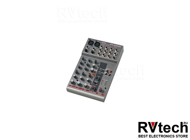 Phonic AM 85 Микшерный пульт 6-канальный, Купить Phonic AM 85 Микшерный пульт 6-канальный в магазине РадиоВидео.рф, Микшерные пульты аналоговые