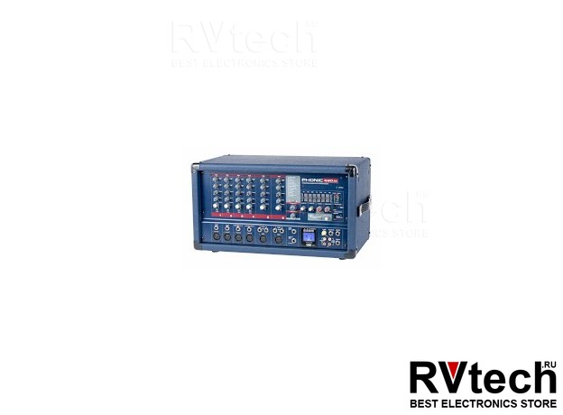 Phonic POWERPOD 630RW Активный 6-канальный микшерный пульт, Купить Phonic POWERPOD 630RW Активный 6-канальный микшерный пульт в магазине РадиоВидео.рф, Микшерные пульты активные