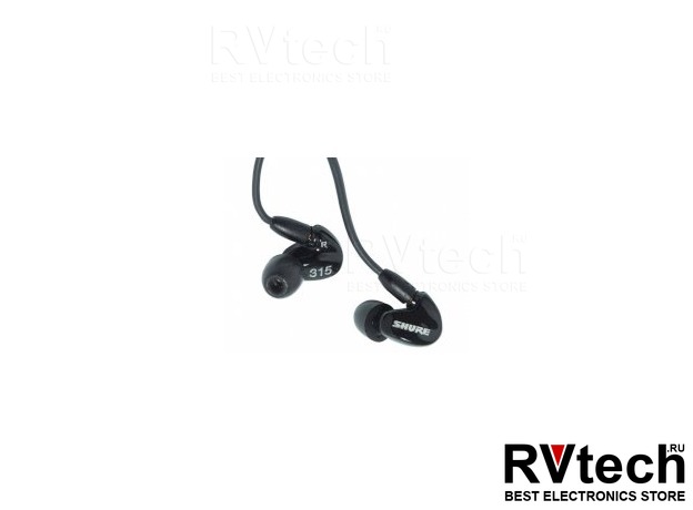 Shure SE315K Наушники, Купить Shure SE315K Наушники в магазине РадиоВидео.рф, Наушники