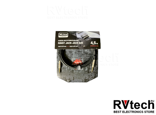 Xline Cables RINST JACK-JACK 045 Кабель инструметальный, Купить Xline Cables RINST JACK-JACK 045 Кабель инструметальный в магазине РадиоВидео.рф, Инструментальные кабели