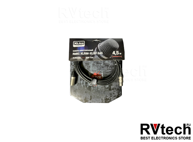 Xline Cables RMIC XLRM-XLRF 045 Кабель микрофонный, Купить Xline Cables RMIC XLRM-XLRF 045 Кабель микрофонный в магазине РадиоВидео.рф, Микрофонные кабели