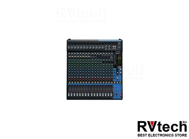 Yamaha MG20XU Микшерный пульт аналоговый с процессором эффектов и USB интерфейсом, Купить Yamaha MG20XU Микшерный пульт аналоговый с процессором эффектов и USB интерфейсом в магазине РадиоВидео.рф, Микшерные пульты аналоговые