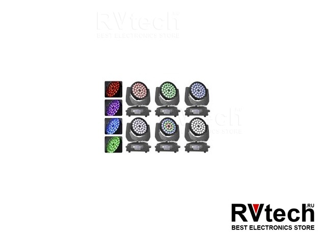 XLine Light LED WASH-3618 Z Светодиодный прибор полного движения, Купить XLine Light LED WASH-3618 Z Светодиодный прибор полного движения в магазине РадиоВидео.рф, Приборы полного движения Wash