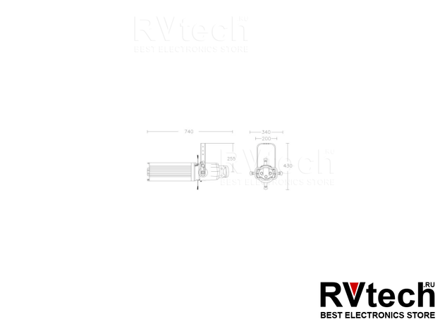 XLine Light D PROFILE LIGHT 15°-30° ZOOM (BLK) Профильный ламповый прожектор, Купить XLine Light D PROFILE LIGHT 15°-30° ZOOM (BLK) Профильный ламповый прожектор в магазине РадиоВидео.рф, Прожекторы LED