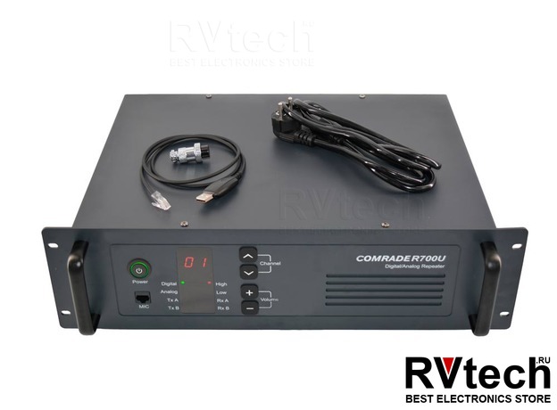 Ретранслятор Comrade R700 DMR VHF, Купить Ретранслятор Comrade R700 DMR VHF в магазине РадиоВидео.рф, Рации Comrade