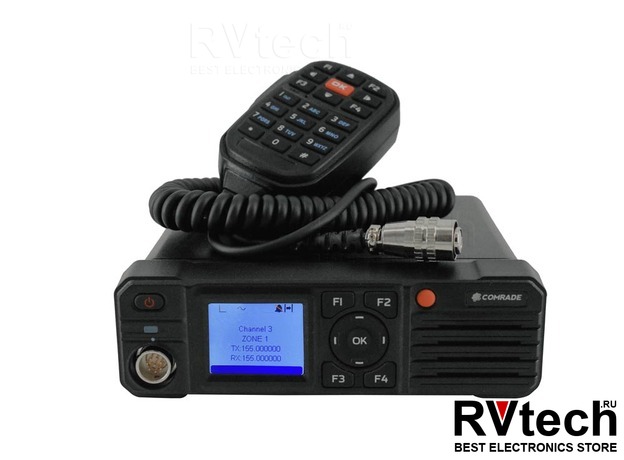 Автомобильная цифровая рация Comrade R90 DMR VHF, Купить Автомобильная цифровая рация Comrade R90 DMR VHF в магазине РадиоВидео.рф, Рации Comrade
