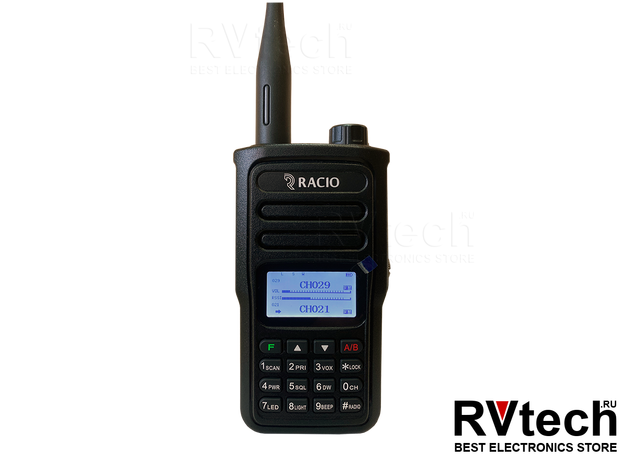 Рация Racio R820 UHF/VHF, АКБ 3000 мАч, 10 Вт, IP68, TYPE-C, Купить Рация Racio R820 UHF/VHF, АКБ 3000 мАч, 10 Вт, IP68, TYPE-C в магазине РадиоВидео.рф, Рации Racio