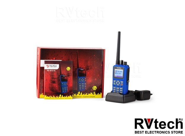 Портативная взрывозащищённая радиостанция ТЕРЕК РК-4312 EX UHF (DMR, IP68, ATEX) в Новосибирске, Купить Портативная взрывозащищённая радиостанция ТЕРЕК РК-4312 EX UHF (DMR, IP68, ATEX) в Новосибирске в магазине РадиоВидео.рф,  Рации Терек