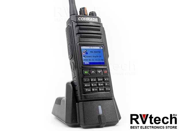 Рация Comrade R12 UHF DMR цифровая Шифрование AES 256 Купить в Новосибирске., Купить Рация Comrade R12 UHF DMR цифровая Шифрование AES 256 Купить в Новосибирске. в магазине РадиоВидео.рф, Рации Comrade