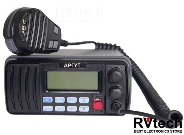 Бортовая морская радиостанция Аргут M‑180, IP67, DSC, GPS, Купить Бортовая морская радиостанция Аргут M‑180, IP67, DSC, GPS в магазине РадиоВидео.рф, Мобильные рации Аргут