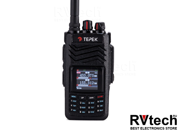 Портативная радиостанция ТЕРЕК РК-322-2Д (10 Вт, двухдиапазонная) в Новосибирске, Купить Портативная радиостанция ТЕРЕК РК-322-2Д (10 Вт, двухдиапазонная) в Новосибирске в магазине РадиоВидео.рф,  Рации Терек