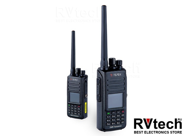 Портативная двухдиапазонная радиостанция ТЕРЕК РК-322 DMR (136–174/400–480 МГц) в Новосибирске, Купить Портативная двухдиапазонная радиостанция ТЕРЕК РК-322 DMR (136–174/400–480 МГц) в Новосибирске в магазине РадиоВидео.рф,  Рации Терек