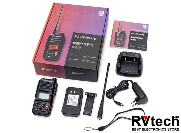 РАЦИЯ QUANSHENG TG-UV2 PLUS, Купить РАЦИЯ QUANSHENG TG-UV2 PLUS в магазине РадиоВидео.рф, Рации Quansheng (Китай)