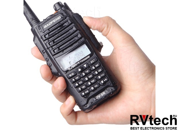 Рация Baofeng UV-9R Plus - 8W, 2800 mAh два диапазона, влагозащита IP67, Купить Рация Baofeng UV-9R Plus - 8W, 2800 mAh два диапазона, влагозащита IP67 в магазине РадиоВидео.рф, Рации Baofeng Рация Baofeng UV-9R Plus - 8W, 2800 mAh два диапазона, влагозащита IP67, Купить Рация Baofeng UV-9R Plus - 8W, 2800 mAh два диапазона, влагозащита IP67 в магазине РадиоВидео.рф, Рации Baofeng