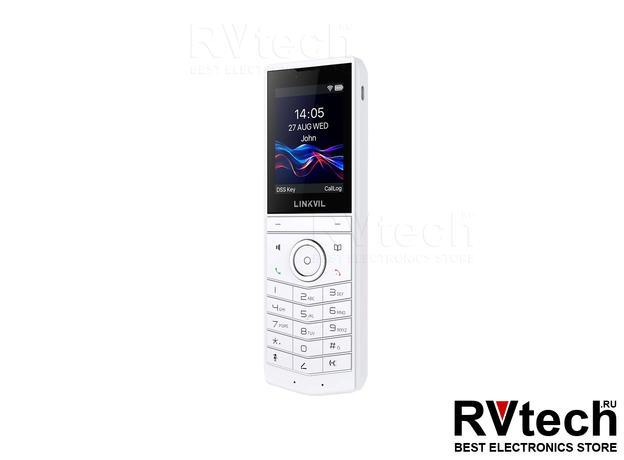 Беспроводной IP-телефон Linkvil W620W, белый, Купить Беспроводной IP-телефон Linkvil W620W, белый в магазине РадиоВидео.рф, Wi-Fi-телефоны